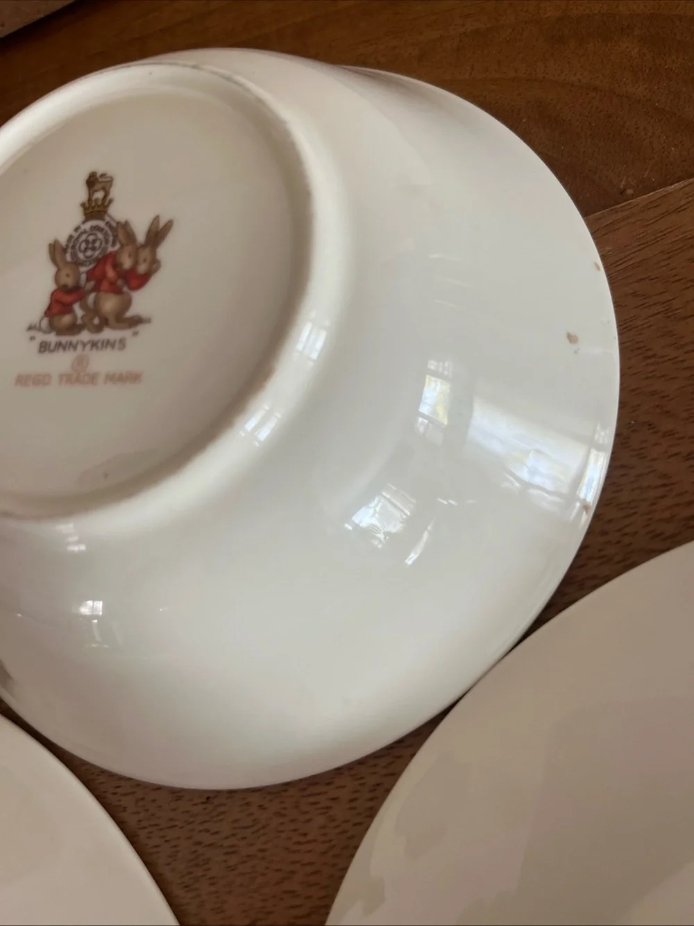Vintage bunnykins royal doulton 4 piece whimsical rabbit cottagecore set